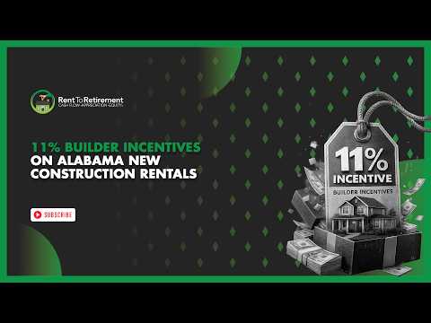 11% Builder Incentives on Alabama New Construction Rentals