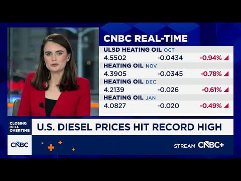 U.S. diesel prices hit record high