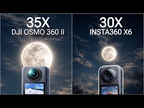 DJI Osmo 360 II Vs Insta360 X6 Hands On Zoom Test Comparison | Replaceble Lens Dji Wins