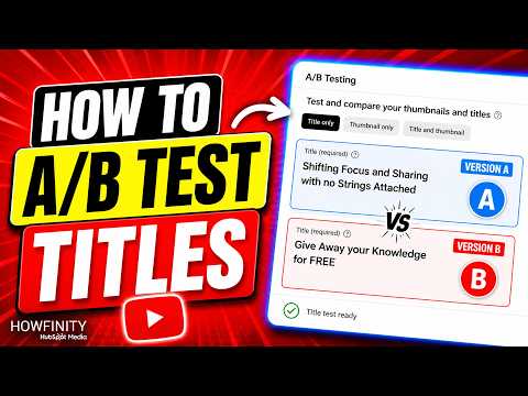 How To A/B Test YouTube Titles
