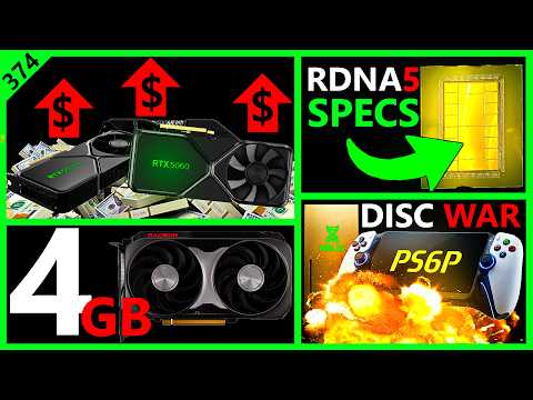 Nvidia Price Hikes, AMD RDNA 5 Specs, PS6 vs XBOX Helix Disc War, RX 9050 4GB | Broken Silicon 374