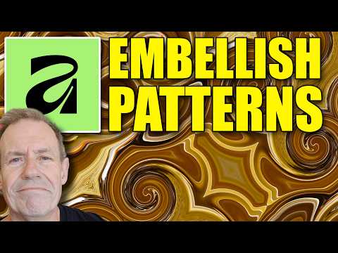 Wonderful PATTERN TILES Embellishments in Affinity Canva 3.2 Tutorial | Swirls Twirls