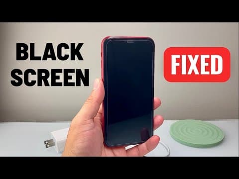 How To Fix iPhone XR Black Screen Of Death