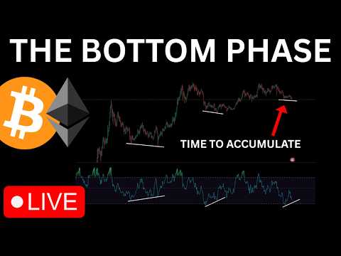 CRYPTO LIVE - BITCOIN BOTTOM PHASE, ETHEREUM CHARTS ALIGN