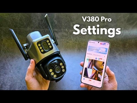 How to Change Settings on V380 Pro Solar Smart Camera - Security PTZ CCTV with Dual Lens