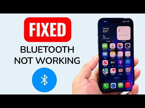 iPhone Bluetooth Not Working (FIXED)