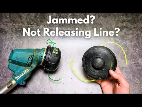 FIX - String Trimmer Head Jammed? Not Releasing String / Not Feeding Line