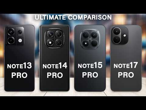 Redmi Note 17 Pro Vs Redmi Note 15 Pro Vs Redmi Note 14 Pro Vs Redmi Note 13 Pro | What's New?