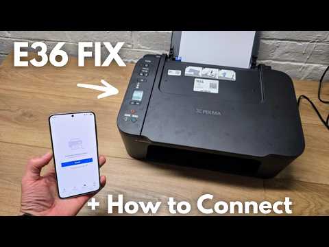 Any Canon Printer - FIX E36 Error + How to Connect To PC, Laptop, Phone if Can't Connect