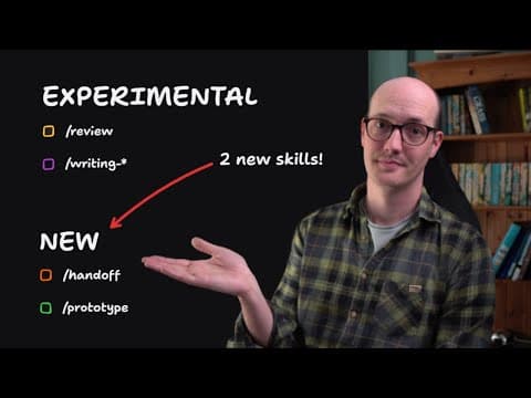 New Skills! /handoff, /prototype, /review and /writing-* | Skills Changelog
