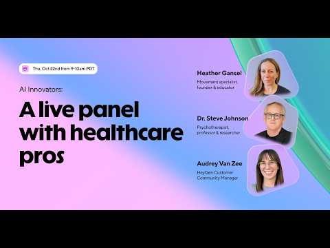 AI Innovators: A live panel with healthcare pros