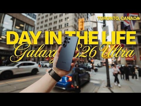 Day In The Life With Galaxy S26 Ultra (Camera, INSANE Battery)
