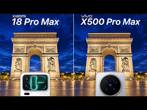 Xiaomi 18 Pro Max VS Vivo X500 Pro Max Camera Test Comparison