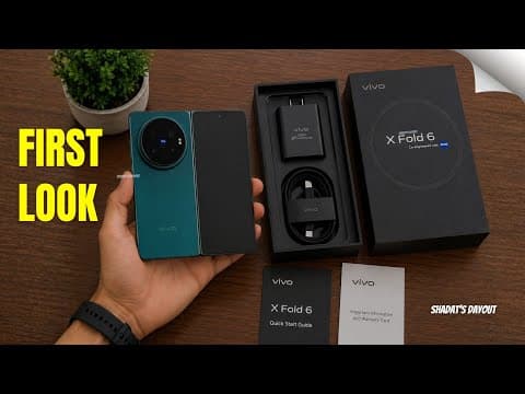 Vivo X Fold 6 First Live Look & Major Upgrades!