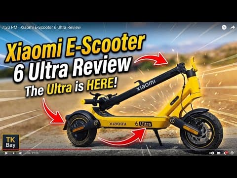 This Electric Scooter Hits Full Speed in 2.1 Seconds! (Xiaomi Scooter 6 Ultra Review)