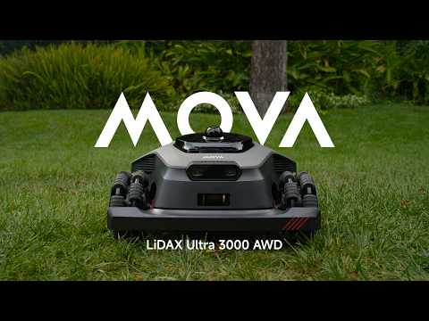 MOVA LiDAX Ultra 3000 Robot Lawn Mower // Autonomous AI Vision, No Satellite Required!