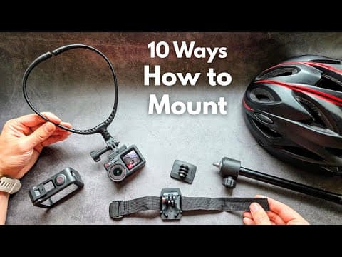 How to Mount Any DJI Osmo Action Camera 6, 5 Pro, 4, 3, 2 ,1