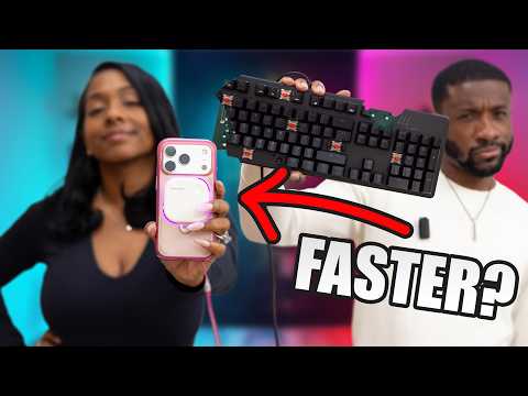 Tech Reviewer vs Wife: Is THIS Faster? (Typing Challenge)