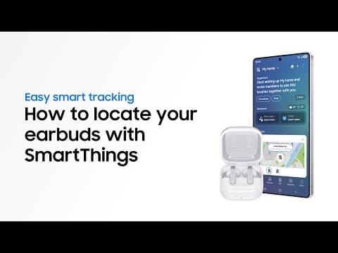 How to locate earbuds with SmartThings | Galaxy Buds4 Series | Samsung