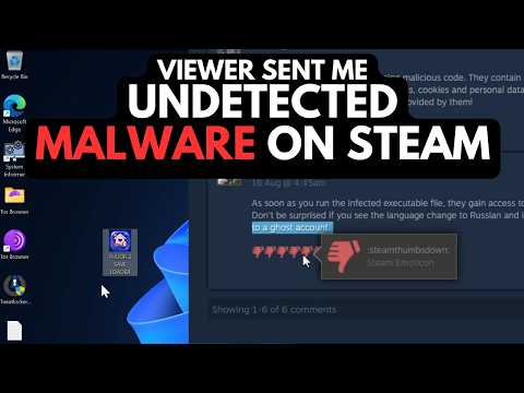 Undetected Steam Malware: Sent by Viewer