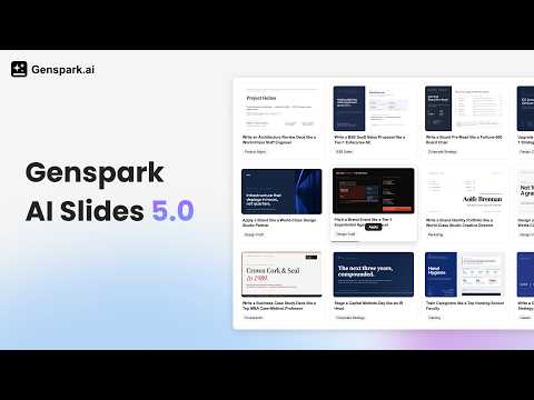🚀 Introducing Genspark AI Slides 5.0