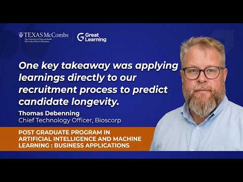 How a CTO Used AI & ML to Transform Recruitment | Thomas Debenning | Great Learning PGP-AIML Review