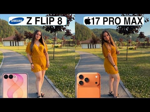 Samsung Galaxy Z Flip 8 Vs iPhone 17 Pro Max Camera Test Comparison