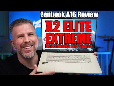 Zenbook A16 - X2 Elite Extreme Gaming and System Benchmarks vs Ryzen 395 Max+ vs RTX 5050 vs 5090