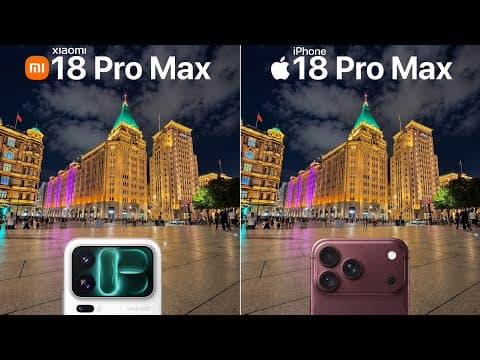 Xiaomi 18 Pro Max VS iPhone 18 Pro Max NIGHT MODE Camera Test