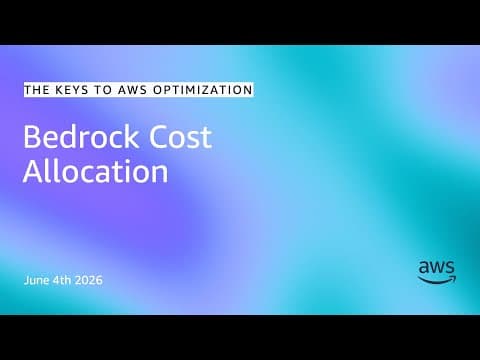 Bedrock Cost Allocation | The Keys to AWS Optimization | S17 E7