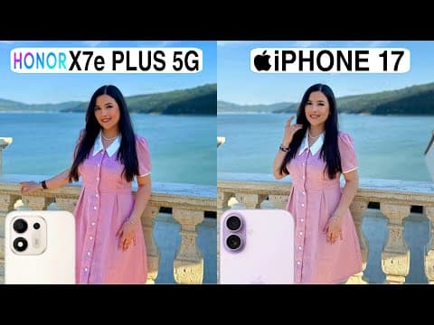 Honor X7e Plus 5G Vs iPhone 17 Camera Test Comparison