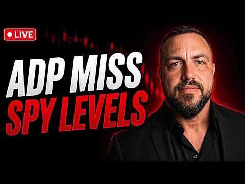 ADP Jobs Miss — My SPY & QQQ Levels For The Rest Of The Week
