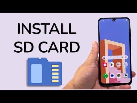 How To Insert & Install SD Memory Card On Samsung Phone