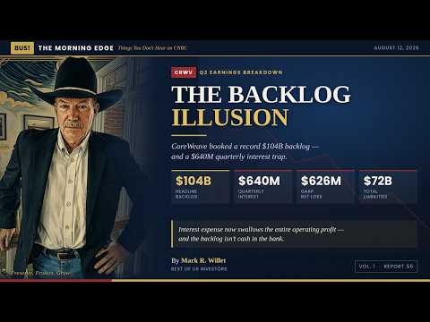 CoreWeave’s Q2 Earnings The High Debt AI Backlog Illusion | Podcast