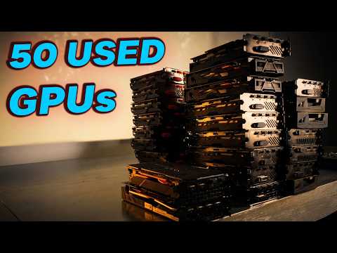 I Tested 51 Abandoned Used GPUs… How Many Survived?