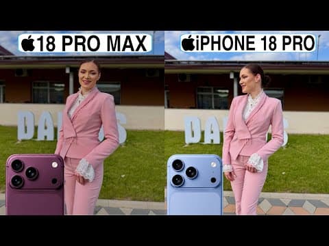iPhone 18 Pro Max Vs iPhone 18 Pro Camera Test Comparison