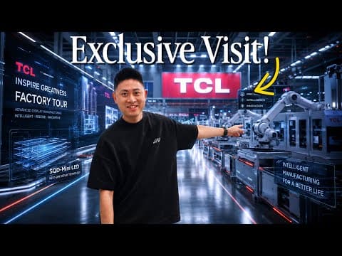 Vlog: Visiting TCL's MEGA Factory Tour in China! It's INCREDIBLE!