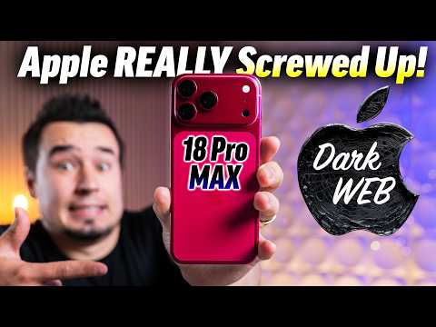 iPhone 18 Pro Dark Web LEAK (Apple's PISSED)
