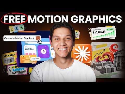 Create FREE Motion Graphics with Claude Code + Javascript
