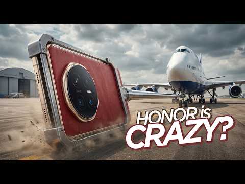 HONOR pulls a plane using the Magic V6! CRAZY or BRAVE?