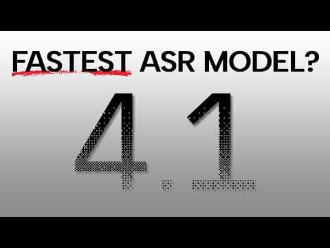 Granite 4.1 - The Fastest ASR?