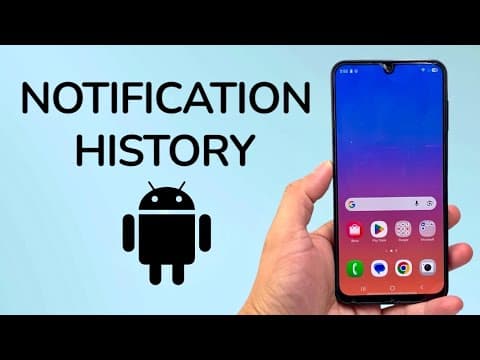 How To See Notification History On Android Phone