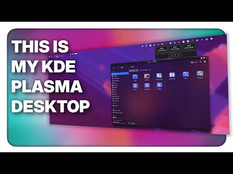 How I customized my KDE Desktop: Auto tiling, theme, icons, layout, activites..