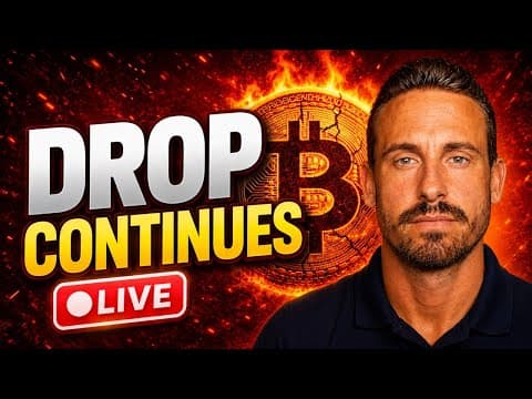 BITCOIN PRICE LIVE! (How far Down?)