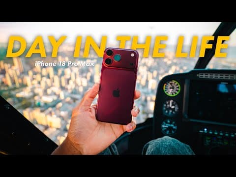 iPhone 18 Pro Max - Real Day In My Life Review (Battery & Camera Test)
