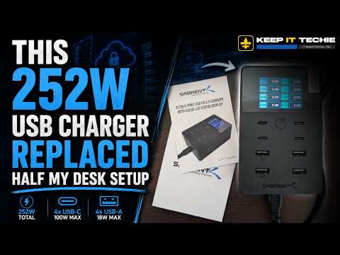This 252W USB Charger Cleaned Up My Entire Desk Setup
