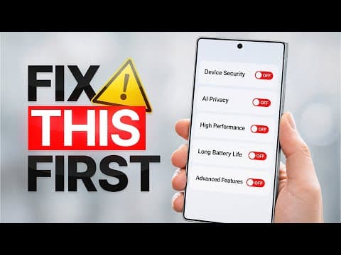Change These Galaxy S26 Ultra Settings NOW!