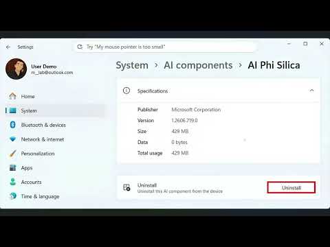 Windows 11 26H1 26H2 Will let us see what AI components are installed on our PCs
