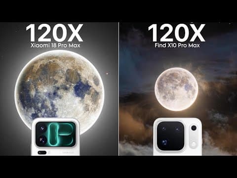 Xiaomi 18 Pro Max VS Oppo Find X10 Pro Max Zoom Test Comparison