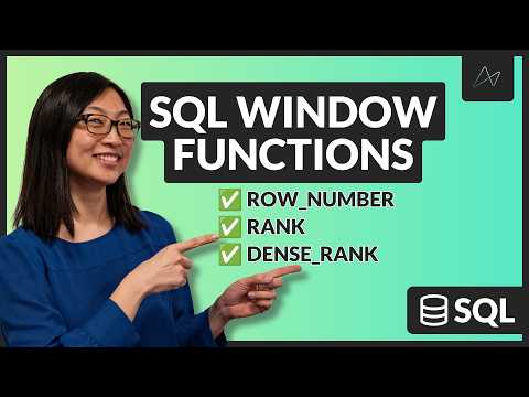SQL Window Functions | ROW_NUMBER vs RANK vs DENSE_RANK